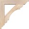 Ekena Millwork Olympic Traditional Smooth Bracket w/ Offset Brace, Douglas Fir, 5 1/2"W x 24"D x 24"H BKT0604X24X24OLY01SDF - alternate 2